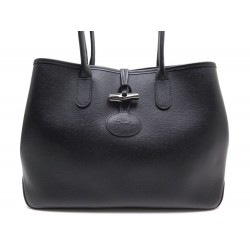 NEUF SAC A MAIN LONGCHAMP ROSEAU HERITAGE 1681054145 EN CUIR NOIR HAND BAG 870€