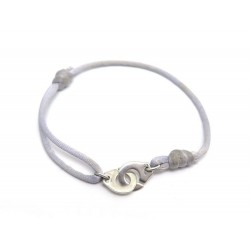 BRACELET DINH VAN MENOTTES R10 EN ARGENT MASSIF 925 CORDON VIOLET HANDCUFF 240€