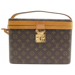 SAC A MAIN LOUIS VUITTON TROUSSE DE TOILETTE TOILE MONOGRAM MARRON VANITY 3700