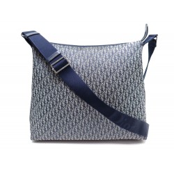 SAC A MAIN DIOR EN TOILE MONOGRAM BLEU CABAS BANDOULIERE CANVAS HAND BAG 1200