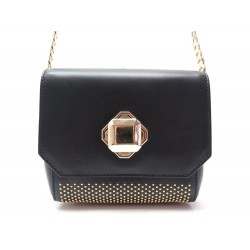 NEUF SAC A MAIN ELIE SAAB MINI CROSS OVER BANDOULIERE EN CUIR NOIR HANDBAG 1510€