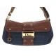 NEUF SAC A MAIN DIOR STREE CHIC EN DENIM & CUIR MARRON LEATHER HAND BAG 1180