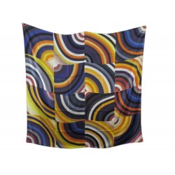 CHALE HERMES MARCELINA FOULARD CARRE 140 CM EN SOIE MULTICOLORE SILK SHAWL 725€