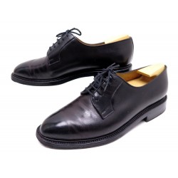 CHAUSSURES JM WESTON 592 DERBY CUIR NOIR 6D 40 EMBAUCHOIRS LEATHER SHOES 695€