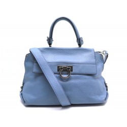  SAC SALVATORE FERRAGAMO CUIR BLEU 