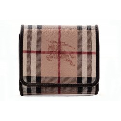 PORTEFEUILLE BURBERRY TOILE TARTAN 