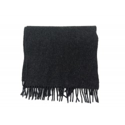 ECHARPE CHRISTIAN DIOR HEDI SLIMANE 135CM EN LAINE D AGNEAU NOIR WOOL SCARF 490€