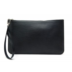 NEUF SAC A MAIN LOUIS VUITTON POCHETTE CUIR EPI NOIR BLACK LEATHER CLUTCH 560