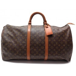 VINTAGE SAC DE VOYAGE LOUIS VUITTON KEEPALL 60 TOILE MONOGRAM TRAVEL BAG 1100€