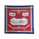 FOULARD HERMES LOUVETERIE ROYALE 1961 CHARLES HALLO CARRE 90 EN SOIE SCARF 370€