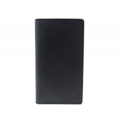 NEUF PORTEFEUILLE LOUIS VUITTON PORTE CHEQUIER CUIR EPI NOIR BLACK WALLET 450€