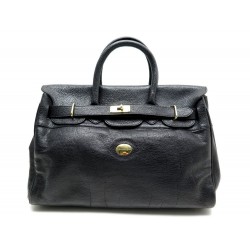 SAC A MAIN MAC DOUGLAS PYLA CUIR GRAINE NOIR 