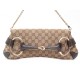 SAC A MAIN GUCCI MORS 120134001013 TOILE JACQUARD GG HORSEBIT CHAIN CLUTCH 1530