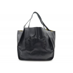 SAC A MAIN STELLA MCCARTNEY GRAND CABAS LOGO 502799 EN POLYURETANE NOIR BAG 795€