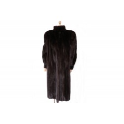 NEUF MANTEAU DE FOURRURE SPRUNG FRERES 42 44 L EN VISON MARRON FUR MINK COAT