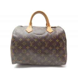 SAC A MAIN LOUIS VUITTON SPEEDY 30 M41526 EN TOILE MONOGRAM CANVAS HANDBAG 800€