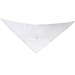 NEUF FOULARD HERMES LOSANGE EN SOIE BLANCHE + BOITE 