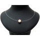 NEUF COLLIER MIKIMOTO FIL DE PECHE PENDENTIF PERLE DE CULTURE TAHITI PEARL 1900€