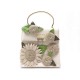 NEUF SAC A MAIN SALVATORE FERRAGAMO EN TOILE FLEURS EN CUIR FLOWERS HANDBAG 895€