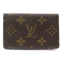 NEUF VINTAGE PORTE CARTES DE VISITE LOUIS VUITTON ENVELOPPE MONOGRAM WALLET 170€