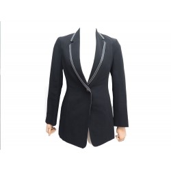 NEUF VESTE BRUNELLO GUCINELLI BLAZER T 40 IT 36 FR S VISCOSE NOIR JACKET 4061