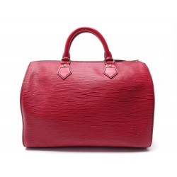 SAC A MAIN LOUIS VUITTON SPEEDY CUIR EPI ROUGE 