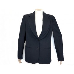 NEUF VESTE GUCCI BLAZER 2 BOUTONS 44 IT 40 FR M EN LAINE NOIR WOOL JACKET 1700€