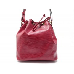 SAC A MAIN LOUIS VUITTON NOE PM CUIR EPI ROUGE RED LEATHER HAND BAG PURSE 1410€