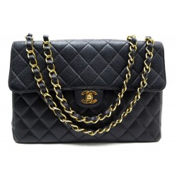 SAC CHANEL TIMELESS MAXI JUMBO CUIR CAVIAR NOIR