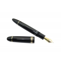 STYLO PLUME A PISTON MONTBLANC MEISTERSTUCK 149 RESINE NOIR FOUNTAIN PEN 765€