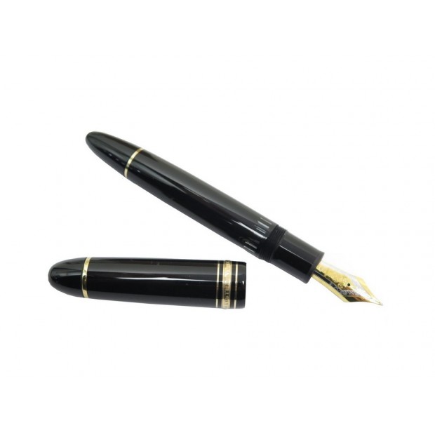 STYLO PLUME A PISTON MONTBLANC MEISTERSTUCK 149 RESINE NOIR FOUTAIN PEN 765