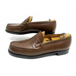  CHAUSSURES MOCASSINS 180 JM WESTON MARRON 8B 42 + EMBAUCHOIR 