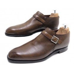 CHAUSSURES CROCKETT & JONES PORTMAN 7.5E 41.5 MOCASSINS A BOUCLE CUIR SHOES 695€