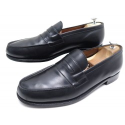 CHAUSSURES JM WESTON 180 MOCASSINS 10.5D 44.5 EN CUIR NOIR LEATHER SHOES 610€