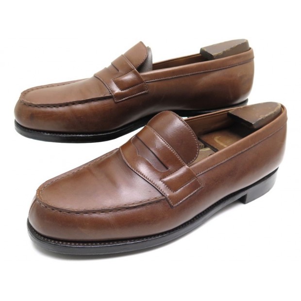 CHAUSSURES MOCASSINS JM WESTON CUIR MARRON 7.5D 41.5 