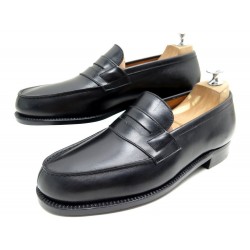 NEUF CHAUSSURES JM WESTON 180 MOCASSINS 5.5D 40 EN CUIR NOIR LEATHER SHOES 610€