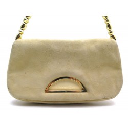 SAC A MAIN CHRISTIAN DIOR MALICE DAIM BEIGE CUIR DEER LEATHER HANDBAG PURSE 600€