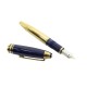 STYLO PLUME MONTBLANC RAMSES II LAPIS LAZULI & VERMEIL A PISTON FOUNTAIN PEN