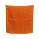 NEUF FOULARD HERMES GRAND H GAVROCHE EN SOIE ORANGE + BOITE SILK SCARF 170€