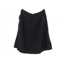 NEUF JUPE EVASEE CHANEL U01383 T42 L EN 100% LAINE NOIRE BLACK WOOL SKIRT 1800€