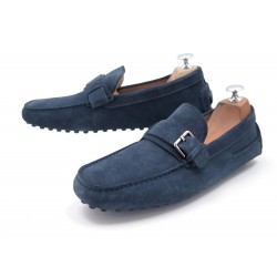 NEUF CHAUSSURES CHRISTIAN DIOR 42.5 EN DAIM BLEU BLUE SUEDE LOAFERS SHOES 550€