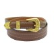 VINTAGE CEINTURE HERMES BOUCLE WESTERN T 80 EN CUIR MARRON & DORE BELT 590€