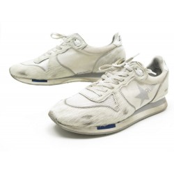 CHAUSSURES GOLDEN GOOSE BASKETS 38 EDITION LIMITEE POIL DE VEAU ECRU SNEAKERS