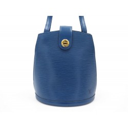 SAC A MAIN LOUIS VUITTON CLUNY 27CM EN CUIR EPI BLEU BLUE LEATHER HAND BAG 990