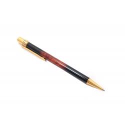 NEUF STYLO BILLE MUST DE CARTIER TRINITY EN LAQUE ECAILLE FLAMME BALLPOINT 320€