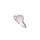 NEUF BAGUE MORGANNE BELLO LOLA T 52 OR ROSE ET DIAMANTS QUARTZ ROSE RING 750