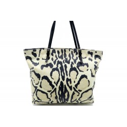 SAC A MAIN FURLA CABAS CUIR MOTIF LEOPARD 