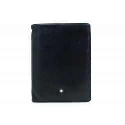 PORTEFEUILLE MONTBLANC MEISTERSTUCK CUIR NOIR BLACK LEATHER WALLET BILLFOLD 290