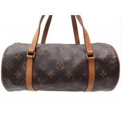 SAC A MAIN LOUIS VUITTON PAPILLON 28 TOILE MONOGRAM LV MARRON HANDBAG PURSE 895€