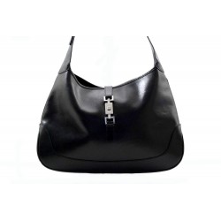 SAC A MAIN GUCCI JACKIE-O 001-3346 PORTE EPAULE CUIR NOIR LEATHER HANDBAG 1650€